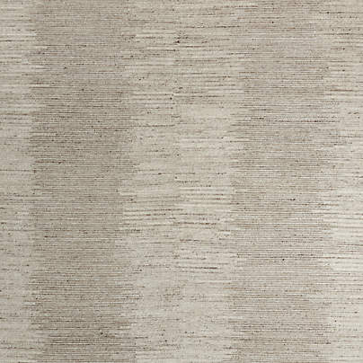 Antibes Wool and Viscose Hand-Knotted Taupe Brown Area Rug 6'x9'