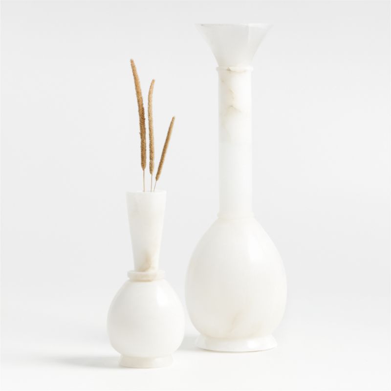 Vecchio Alabaster Vases by Athena Calderone Crate & Barrel