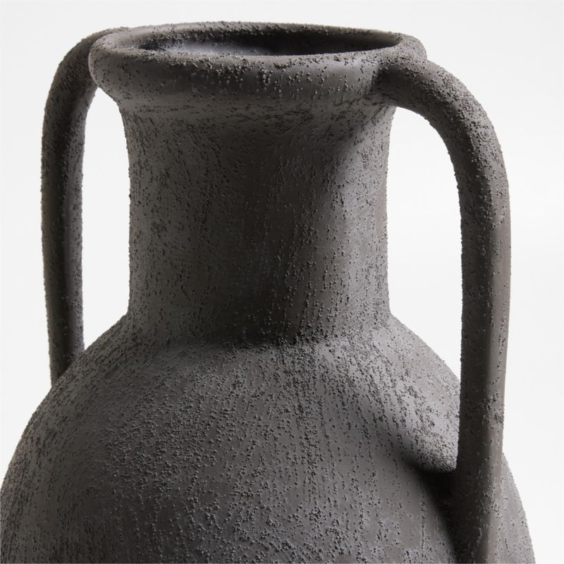 Antiguo Black Terracotta Vase 15" - image 6 of 7