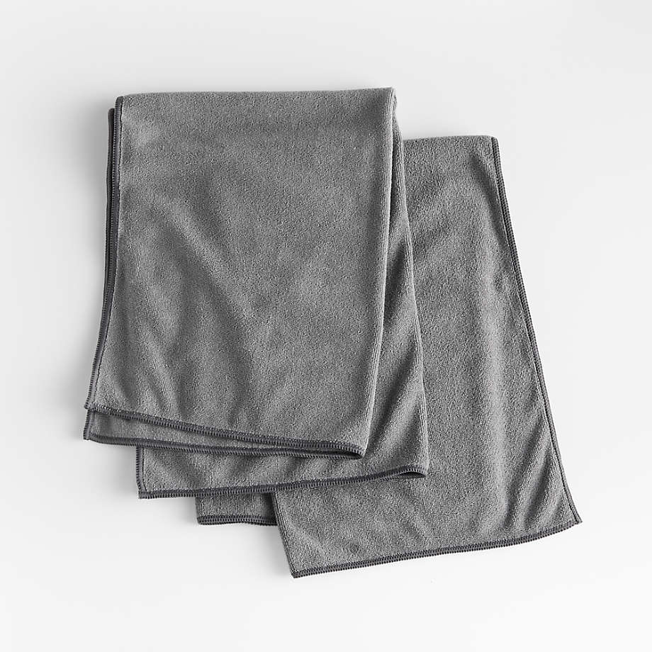Antimicrobial Microfiber Towels, Set of 2 + Reviews Crate & Barrel