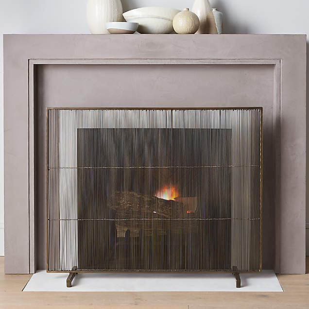 Brass Fireplace Candelabra + Reviews Crate & Barrel