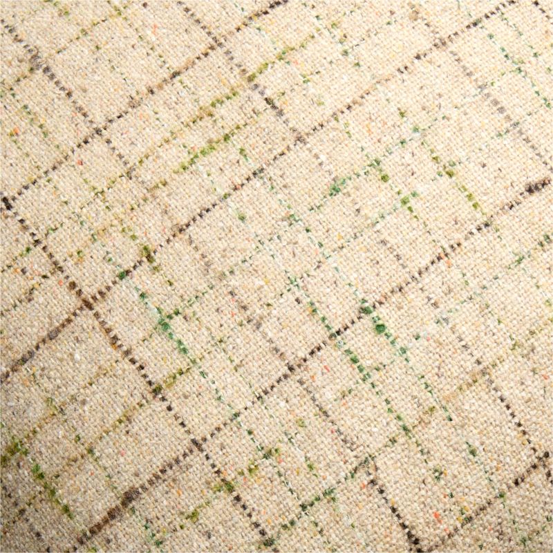 Antonio Italian Wool Blend Textured Tweed 20"x20" Flax Taupe Throw Pillow Cover - image 2 of 3