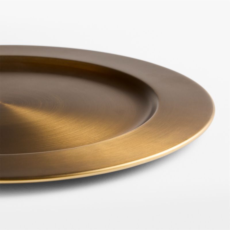 Antique Brass Charger Plate - image 1 of 2