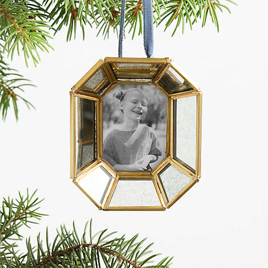Antique Glass 2026 Frame Christmas Tree Ornament