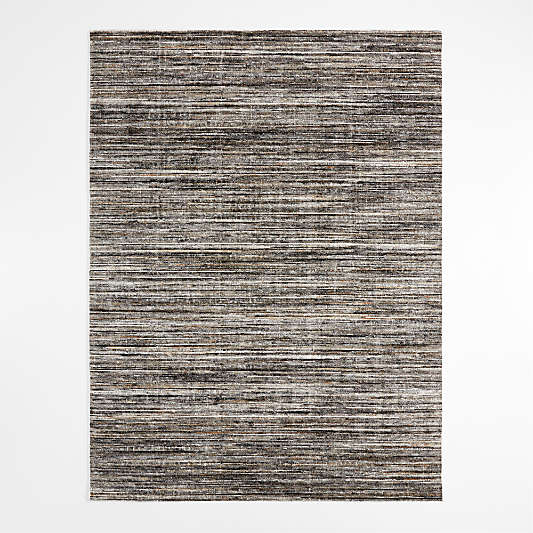 Antwerp Performance Handwoven Charcoal Grey Area Rug 6'x9'