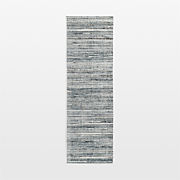 Antwerp Performance Handwoven Nickel Grey Runner Rug 2'10"x9'