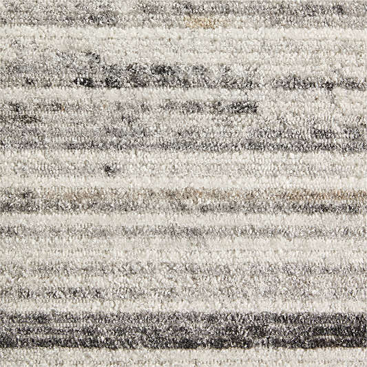 Antwerp Performance Handwoven Light Grey Rug Swatch 12"x18"