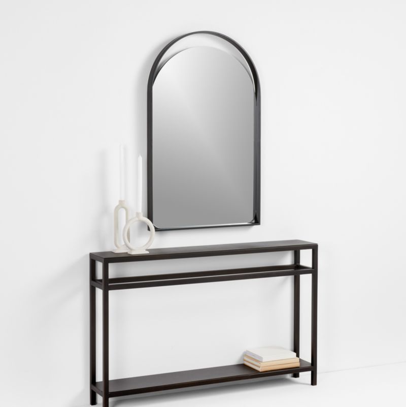 Aosta Black Wall Mirror 25"x40" - image 1 of 3