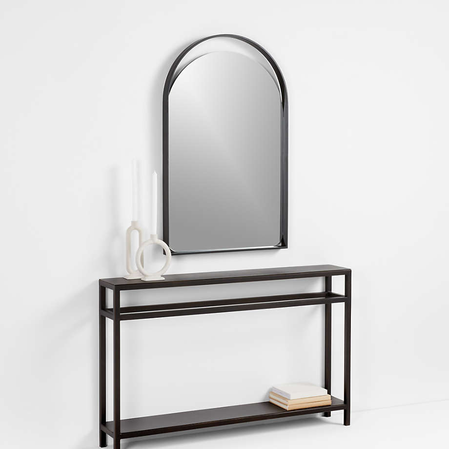 CRATE AND BARREL EDGE BLACK ARCH WALL MIRROR DUPE — KENDRA FOUND IT