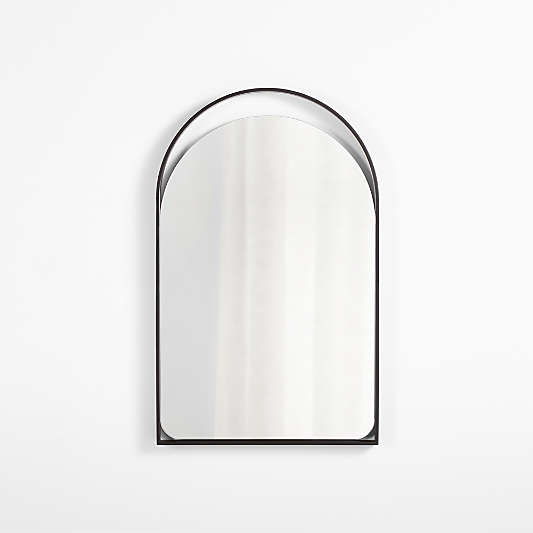 Aosta Black Wall Mirror 25"x40"