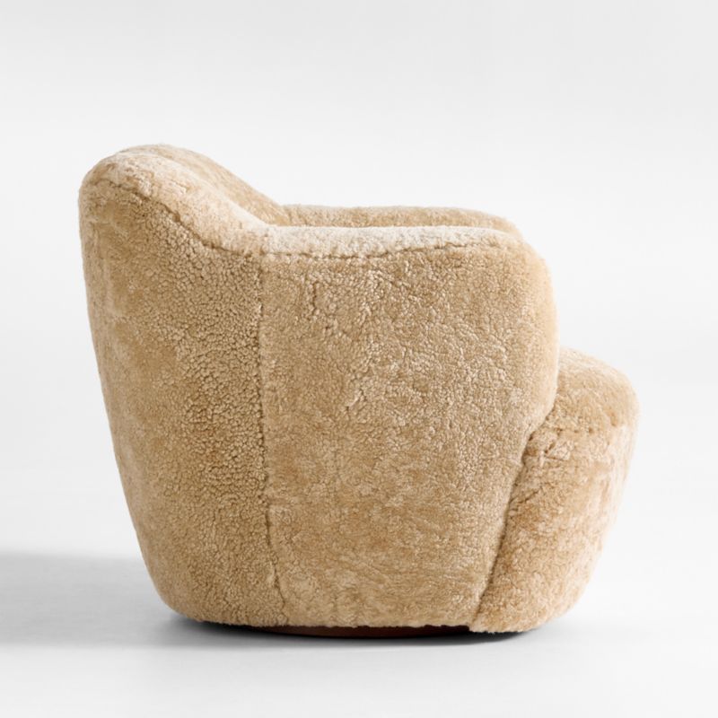 Apero Shearling Swivel Accent Chair - image 4 of 7