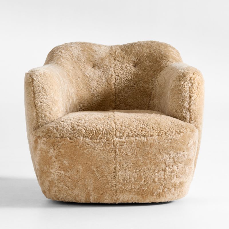 Apero Shearling Swivel Accent Chair - image 3 of 7