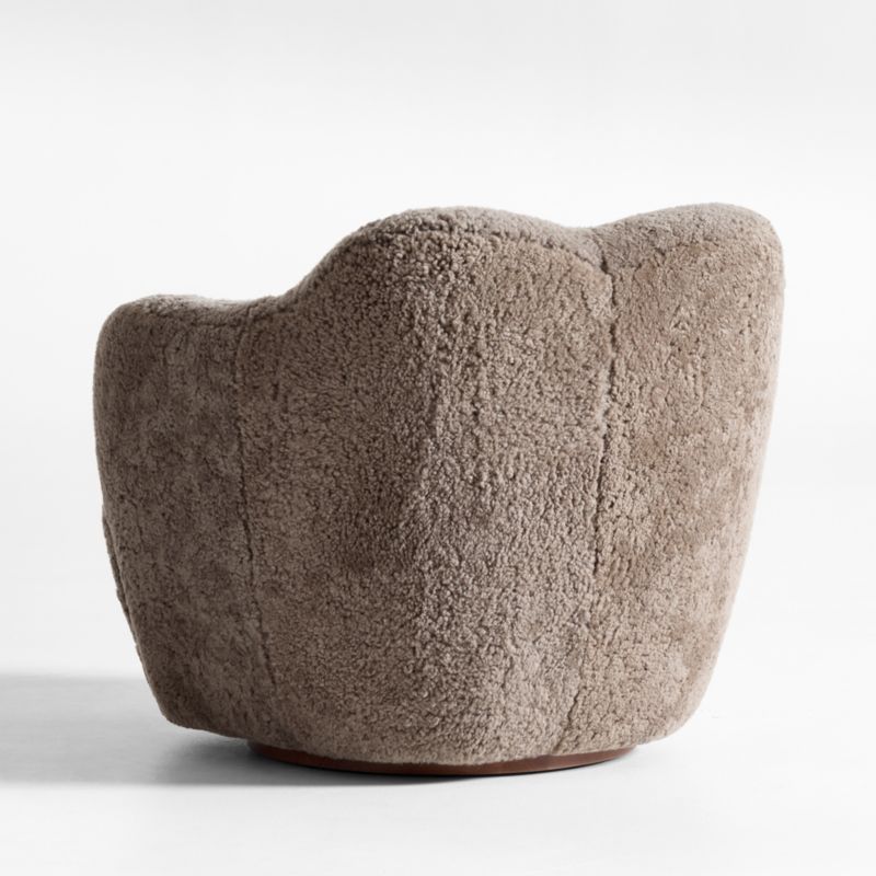 Apero Shearling Swivel Accent Chair - image 5 of 8