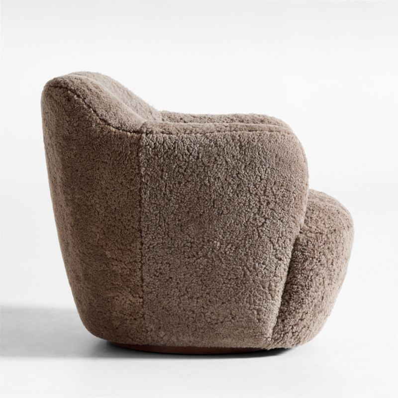 Apero Shearling Swivel Accent Chair - image 4 of 8