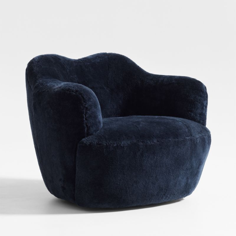 Apero Shearling Swivel Accent Chair - image 0 of 7