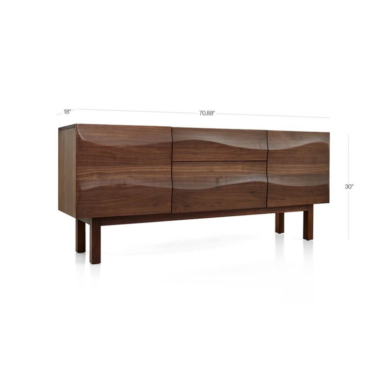 View Apex II Walnut Sideboard - image 2 of 13