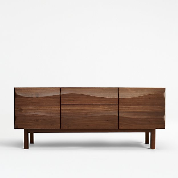 Apex II Walnut Sideboard Reviews Crate Barrel
