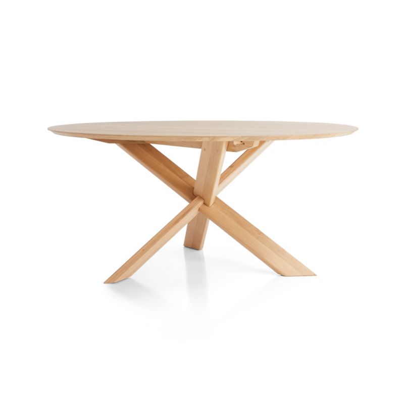 Apex White Oak 64" Round Dining Table - image 10 of 14