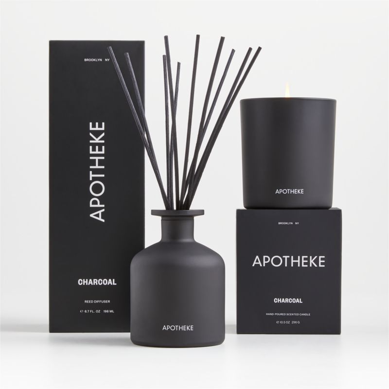 Apotheke Charcoal-Scented Reed Diffuser + Reviews | Crate & Barrel