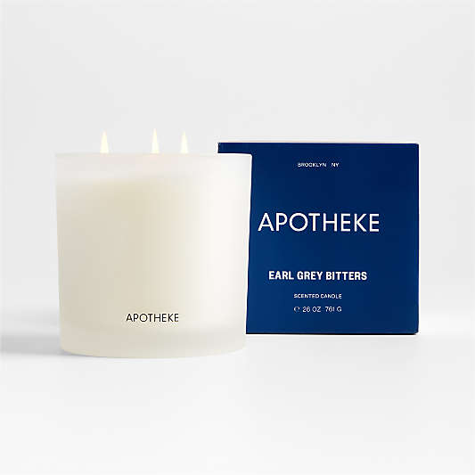 Apotheke Earl Grey Bitters-Scented 3-Wick Candle