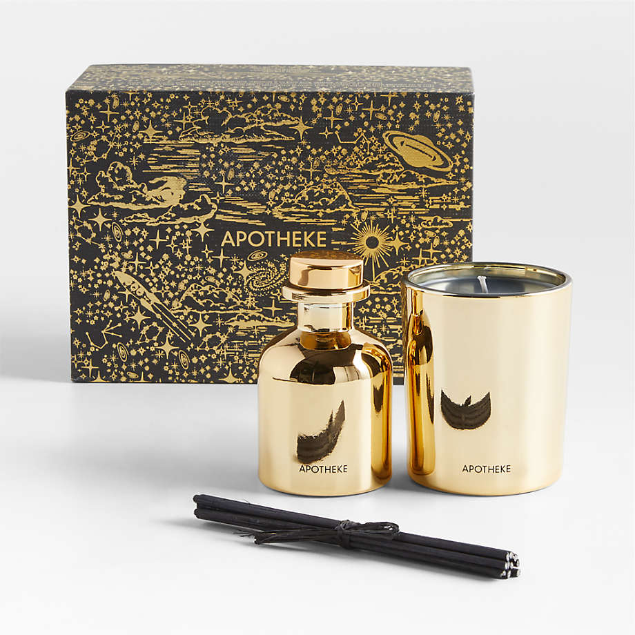Apotheke Mini CharcoalScented Candle and Diffuser Set Crate & Barrel