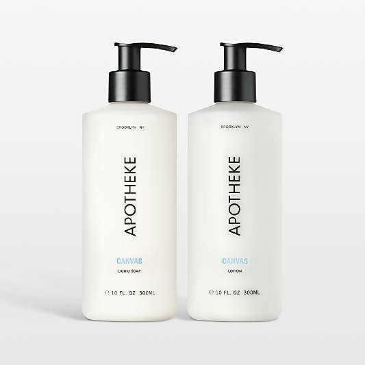 Apotheke Canvas Scented Soap and Lotion Bundle