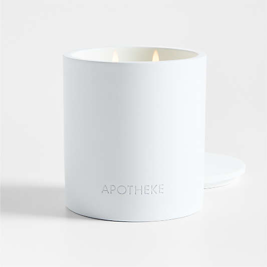 Apotheke Holy Basil and Rosewater 2-Wick Concrete Candle