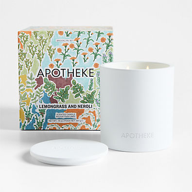 View Apotheke Lemongrass and Neroli 2-Wick Concrete Candle details