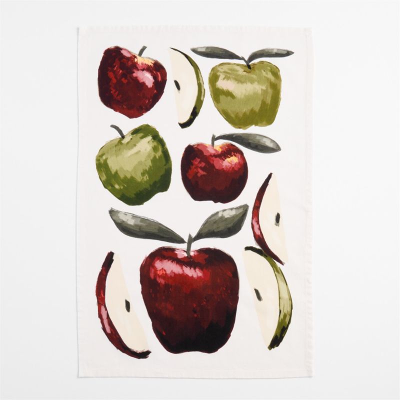 Apple and Stripe Organic Cotton Dish Towel Set - image 1 of 3