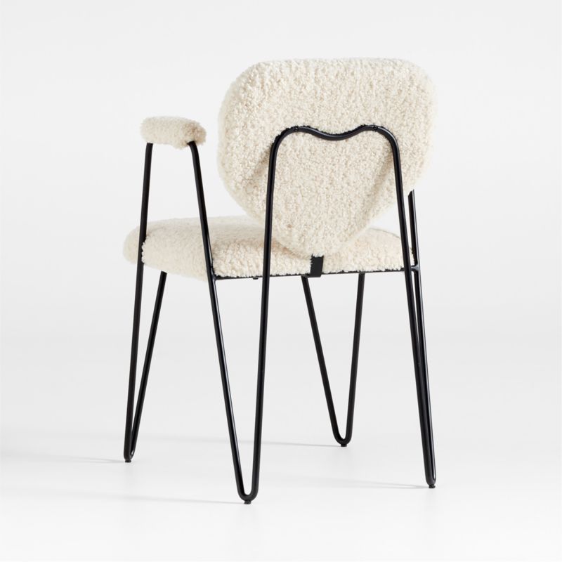 Apres Shearling Dining Arm Chair