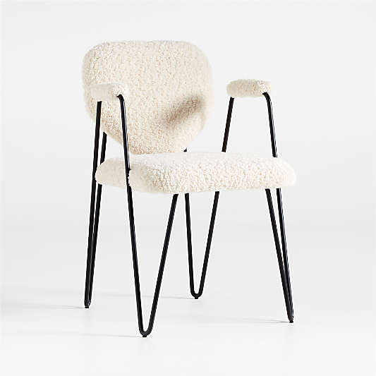 Apres Shearling Dining Armchair