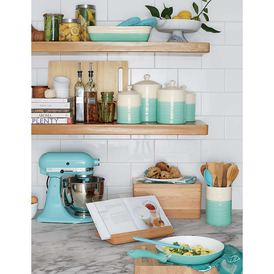 Acacia Wood Cookbook Stand + Reviews | Crate & Barrel