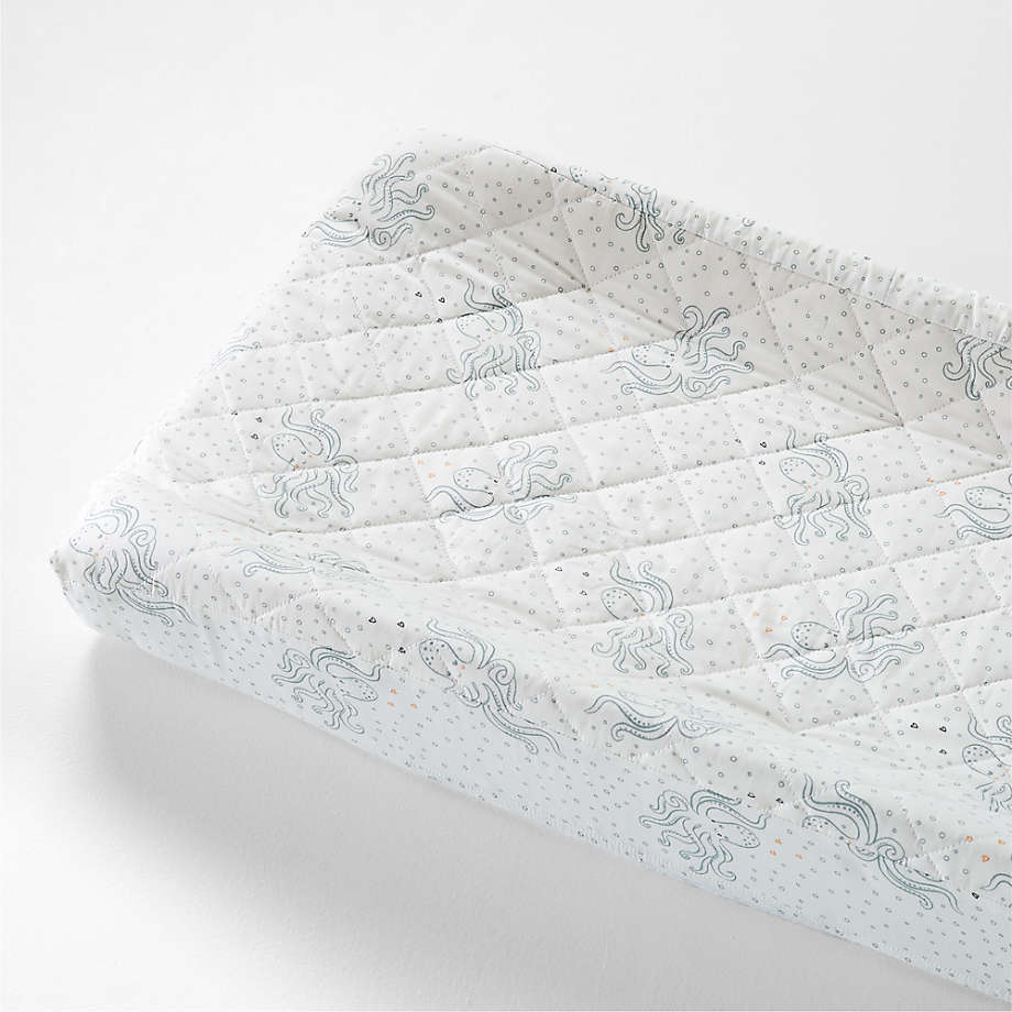 Aquatic Life Organic Cotton Baby Changing Pad Cover + Reviews Crate