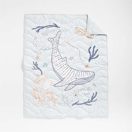 Aquatic Life Organic Cotton Baby Bedding Bundle Set