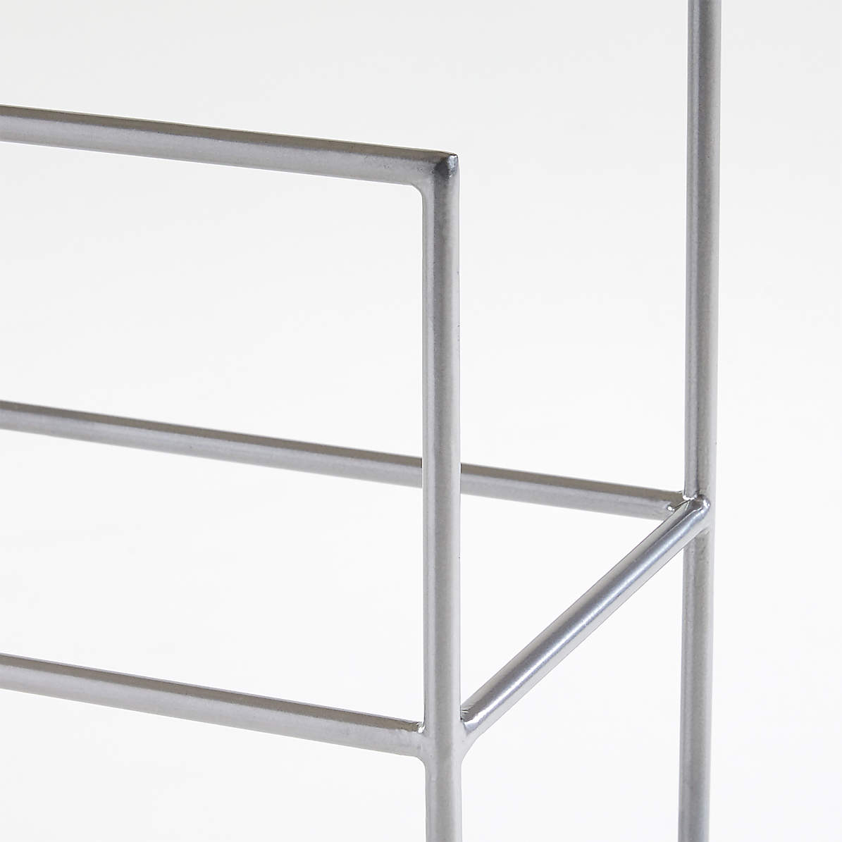 Aqueduct Nickel Standing Towel Rack + Reviews | Crate u0026 Barrel