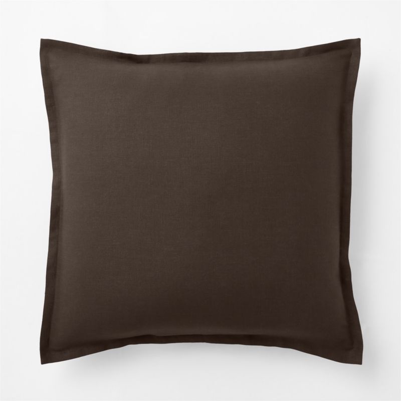Aire Natural European Linen Deep Brown Euro Bed Pillow Sham - image 2 of 4