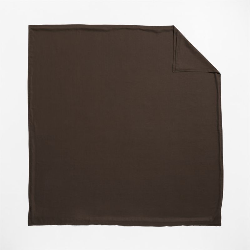 Aire Natural European Linen Deep Brown Full/Queen Duvet Cover - image 4 of 7