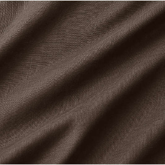 Aire Natural European Linen Deep Brown Bed Sheet Set