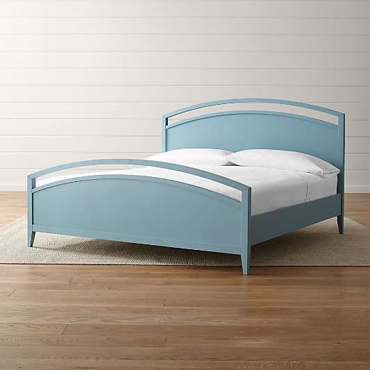 Arch Blue King Bed