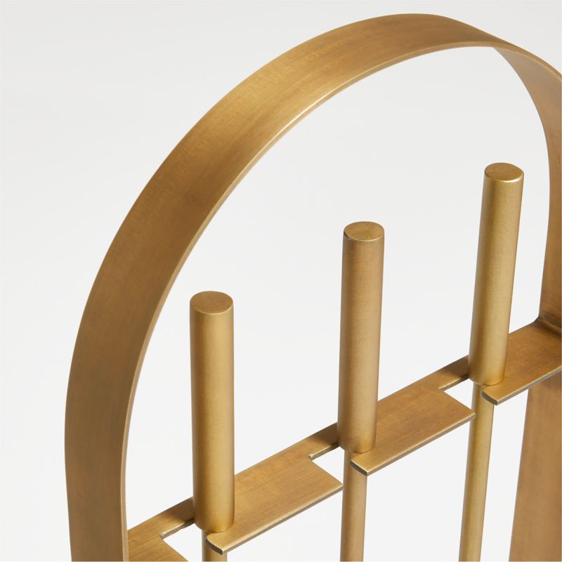 Brass Arch Fireplace Tools - image 4 of 5