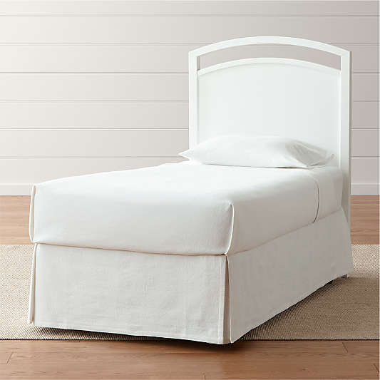 Arch White Twin Headboard