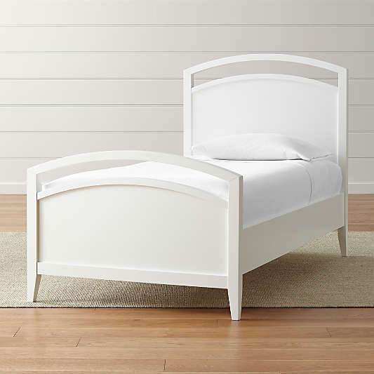 Arch White Twin Bed