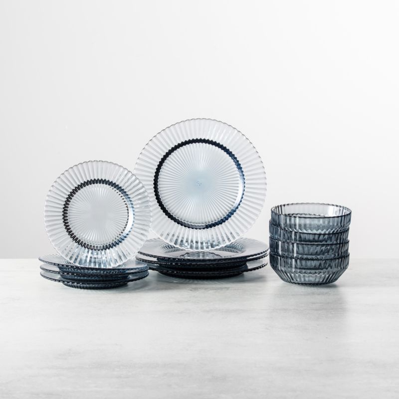 Archie Dusk Glass 12-Piece Dinnerware Set - image 2 of 4