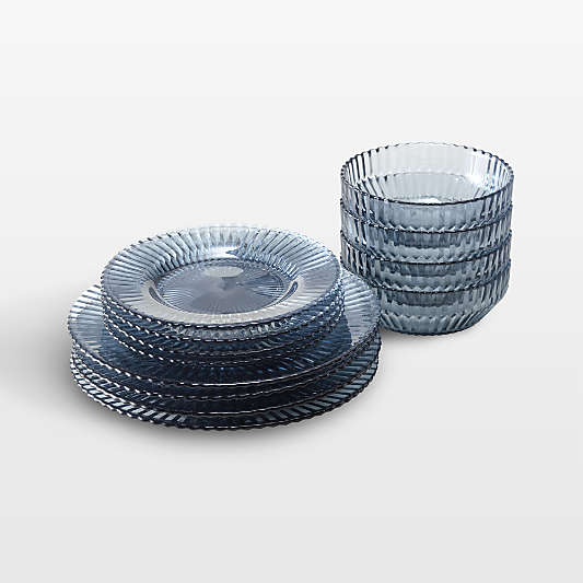 Archie Dusk Glass 12-Piece Dinnerware Set