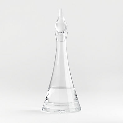 View Archie Tall Glass Decanter with Stopper details