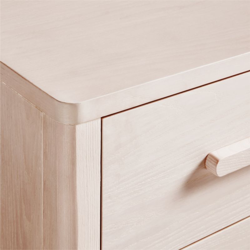 Archie Whitewashed Ash Wood Wide 6-Drawer Kids Dresser - image 6 of 7