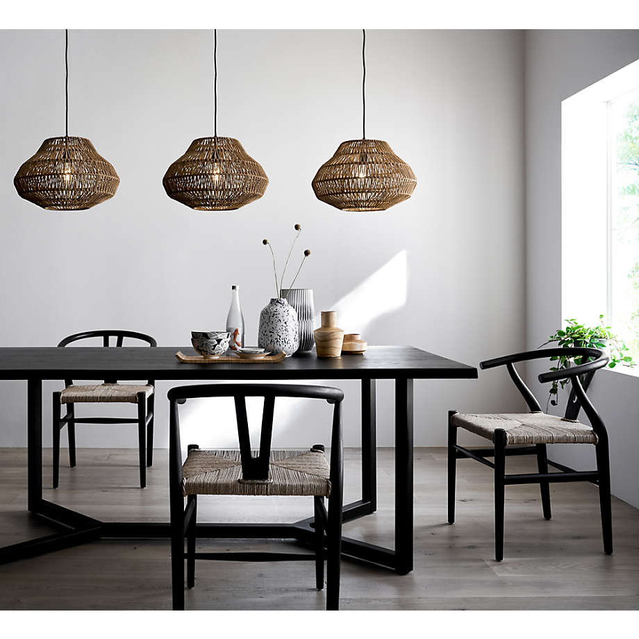 Crate and barrel discount black dining chairs