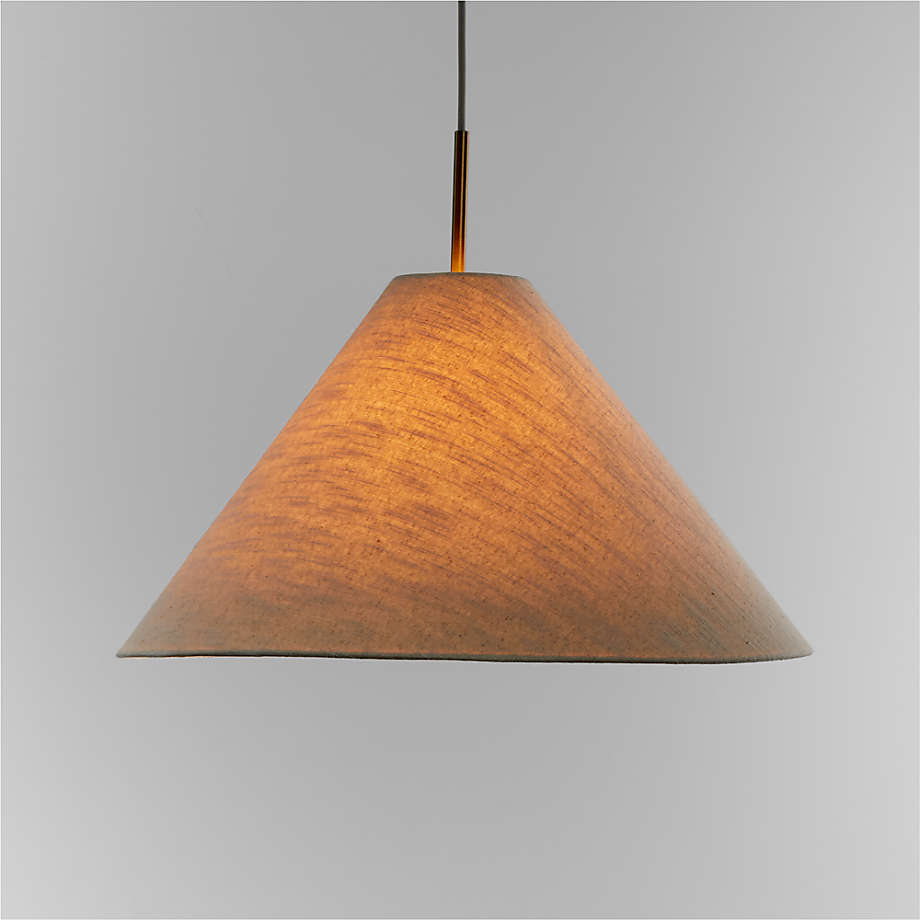 Linen pendant lamp