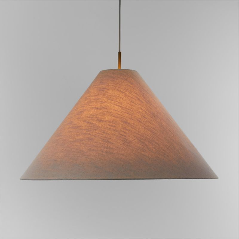 Arcinela 28" Conical Linen Pendant Light - image 0 of 6