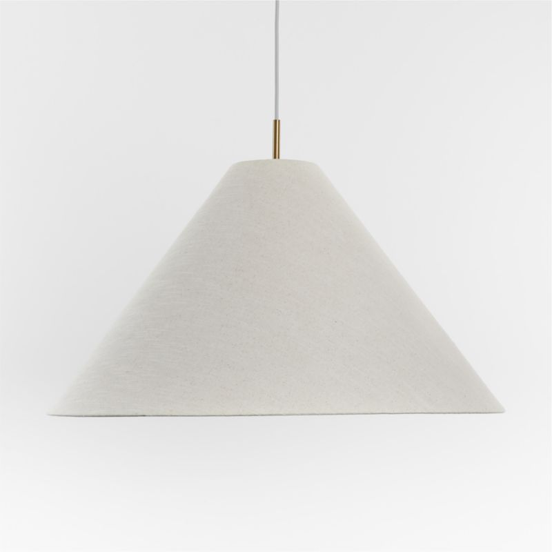 Arcinela 28" Conical Linen Pendant Light - image 3 of 6